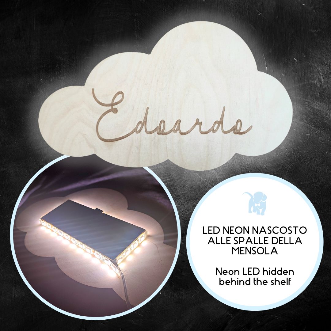 Mensola notturna luminosa NUVOLA SPEEDY